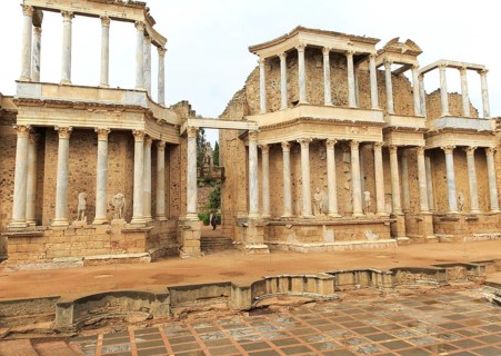 Teatro Romano, Roman Amphitheatre, Merida, Extremadura, Spain, Europe