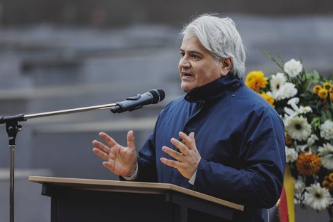 Mehmet Daimagueler, Commissioner against Antiziganism in Germany, photographed during the