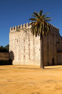 Fortified tower in the Alcazar, Jerez de la Frontera, Spain, Europe