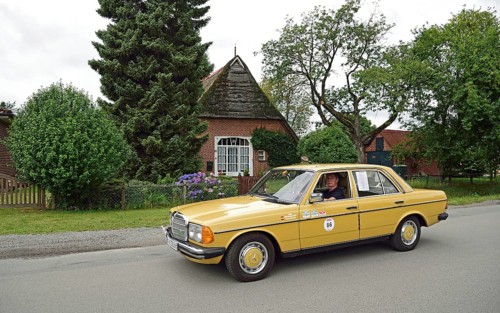 Europe, Germany, Lower Saxony, Lower Elbe Classics, classic car tour, Mercedes W 123, year of