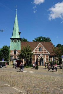 Europe, Germany, Hamburg, Bergedorf district, Church of St Peter and St Pauli, half-timbered, 16th,