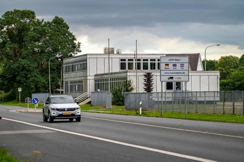 Green border, border crossing Wyler, without controls, former customs building, near Kranenburg,
