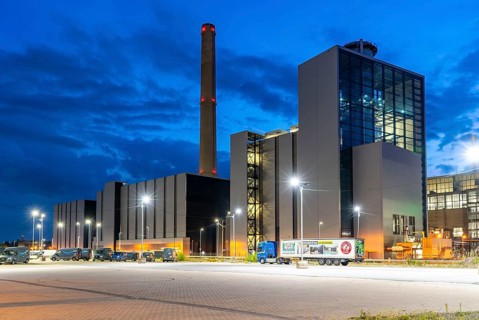 The Lausward natural gas power plant, the most efficient gas and steam turbine power plant in the