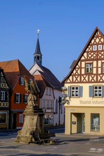 Market square, Bad Staffelstein, Upper Franconia, Bavaria, Germany, Europe