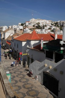 Pedestrian zone in Albufeira, Algarve, Portugal, Europe
