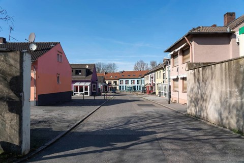 Closed brothels, Puff-Strasse in Essen, Stahlstrasse, Effects of the coronavirus pandemic in