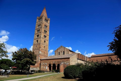 Pomposa, Abbatia Sanctae Mariae Pomposae, former abbey of the Benedictine order at the mouth of the