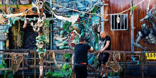 The ghosts of the night chatting in the morning, Ghost fairground shop, Ghost Jungle, Cranger