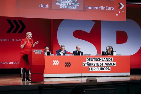 Manuela Schwesig, Minister-President of Mecklenburg-Western Pomerania, recorded at the European
