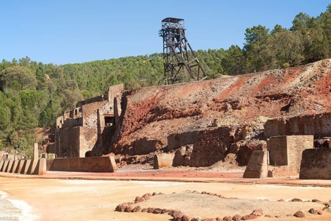 Peña del Hierro Mine, Minas de Riotinto, Rio Tinto mining area, Huelva province, Spain, Europe