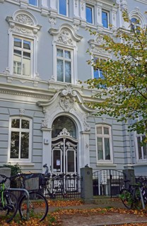 Europe, Germany, Hamburg, Rotherbaum, architecture, facade residential building, Gründerjahre,