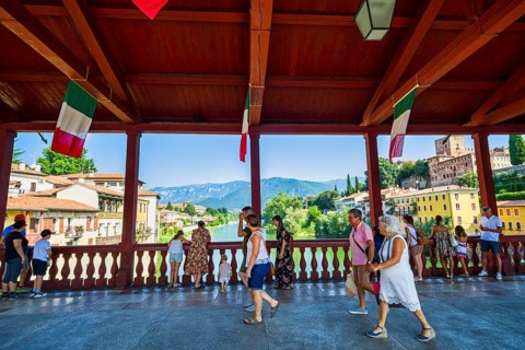 Ponte degli Alpini, Bassano del Grappa, Veneto, Italy, Europe