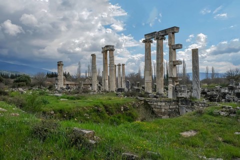 Excavation site site of the ancient city of Aphrodisias, today's city of Geyre, Karacasu, Aydin,