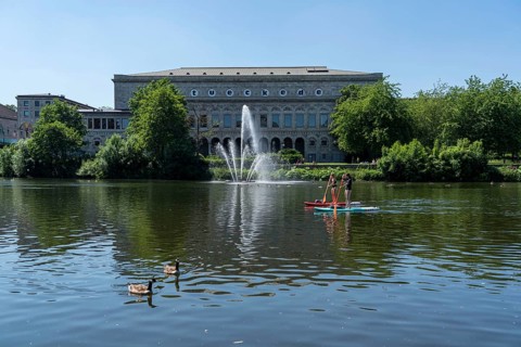 Mülheim an der Ruhr, civic hall, Theatre, North Rhine-Westphalia, Germany, Europe
