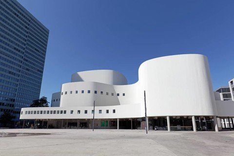 Düsseldorfer Schauspielhaus, architect Berhnhard Pfau, Gustav-Gründgen-Platz, Düsseldorf, North