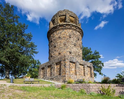 The Bismarck Tower in Radebeul, also known as the Bismarck Column, is one of around 145 Bismarck