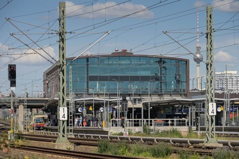 Warschauer Straße station, Friedrichshain, Friedrichshain-Kreuzberg, Berlin, Germany, Europe