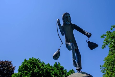 Hansele Brunnen, Allensbach am Bodensee, Baden-Württemberg, Germany, Europe