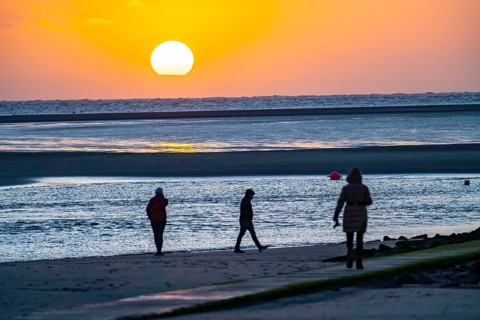 West beach, beach walk, beach, island, East Frisia, winter, season, autumn, Lower Saxony, Germany,