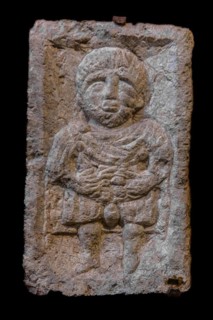 Stone reliefs from the 1st century, originally attached to crossroads, Museo Archeologico