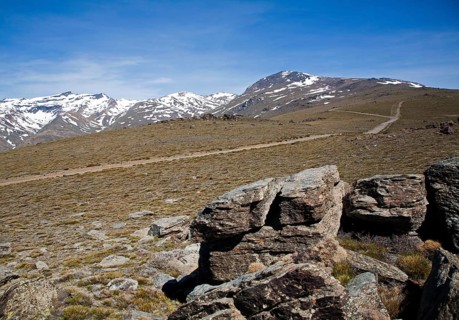 Landscape of Sierra Nevada Mountains in the High Alpujarras, near Capileira, Granada Province,