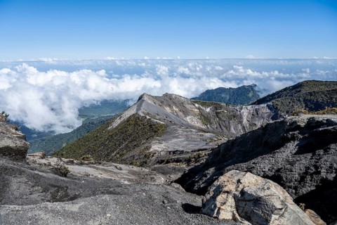 Vlkan Irazu, Irazu Volcano National Park, Parque Nacional Volcan Irazu, Cartago Province, Costa