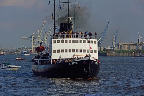Germany, Hamburg, Hamburg Harbour Birthday, Parade of Departures, Steam Icebreaker Stettin,