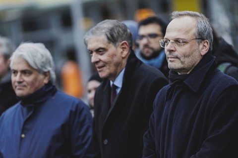 (R-L) Felix Klein, Federal Government Commissioner for Jewish Life in Germany and the Fight against