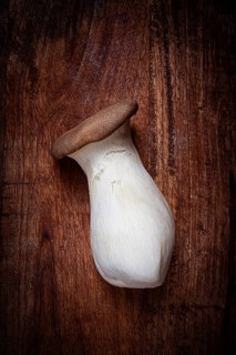 Fresh eringi mushrooms, raw, royal oyster mushrooms, Asian cuisine, no people