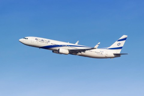 An El Al Boeing 737-900ER aircraft with the registration 4X-EHI at the airport in Munich, Germany,