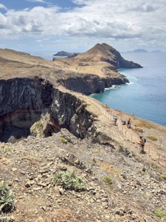 Hiking trail PR 8 on the Vereda Ponta de São Lourenço, Caniçal, Madeira, Portugal, Europe