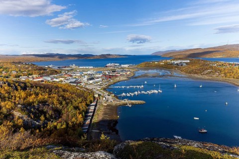 View of Kirkenes, September 2024, Finnmark, Norway, Europe