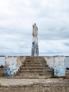 Jesus statue, Mar Rosado, Galerazamba, Bolivar, Colombia, South America