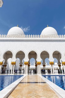 Sheikh Zayed Grand Mosque Abu Dhabi in Abu Dhabi, United Arab Emirates, Asia