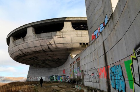 Buzludzha monument former communist party headquarters, Bulgaria, Europe