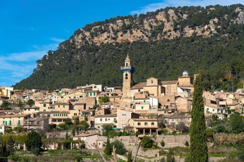 The village of Valldemossa, in the north-west of the island, Serra de Tramuntana, Majorca, Spain,
