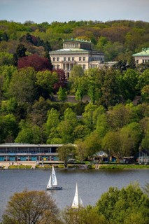 Villa Hügel, seat of the Krupp industrial family, above Lake Baldeney, today the seat of the