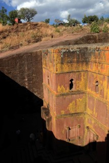 Rock churches in Lalibela, the rock church of St George, Bete Kiddus Georiys, Bete Ghiorgis Church,