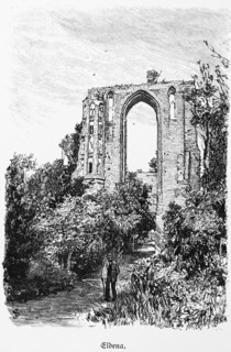Church ruins in Eldena, Ludwigslust-Parchim district, Mecklenburg-Western Pomerania, Germany,