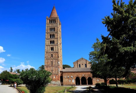 Pomposa, Abbatia Sanctae Mariae Pomposae, former abbey of the Benedictine order at the mouth of the