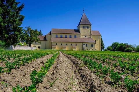 Parish Church of St George, UNESCO World Heritage Site, Oberzell, Reichenau Island on Lake