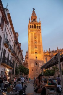 La Giralda tower of the cathedral originally built as a Moorish minaret in the twelfth century,