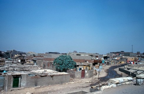 Residential buildings, slum, Cairo, Egypt, September 1989, vintage, retro, old, historical, Africa