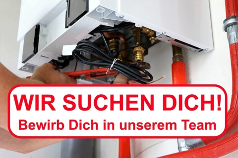 Plumber job application: We are looking for you lettering