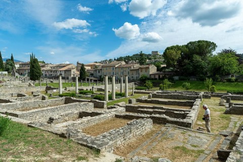 Vaison-la-Romaine. Archaeological site of La Villasse. Vaucluse. Provence-Alpes-Côte d'Azur. France