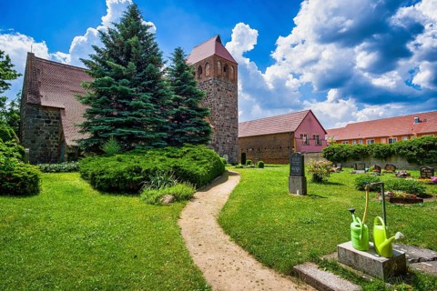 Werder village church, Jüterbog, Brandenburg, Germany, Europe