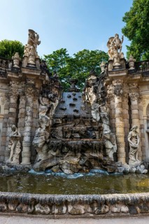 Nymph Fountain in the Zwinger, park, park complex, architecture, attraction, famous, historical,
