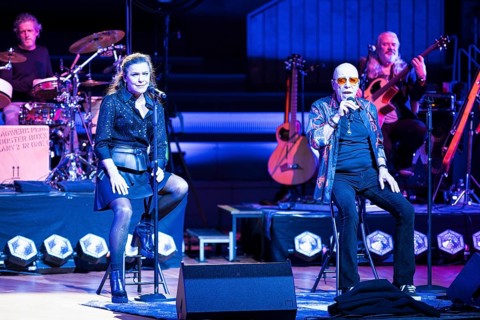 Julia Neigel and Toni Krahl, singers from Silly live on elektroAKUSTIK Tour in the sold-out Berlin