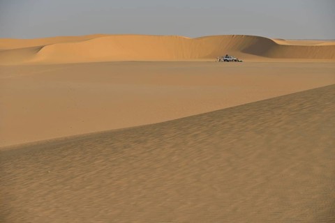 Dunes in the Nubian Desert in Dongola, Northern State, Nubia, Sudan, Africa