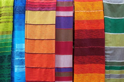 Morocco, Medina, Essaouira, Cloths, Fabrics, Africa
